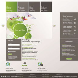 網(wǎng)站模板與網(wǎng)頁(yè)設(shè)計(jì) 視覺(jué)與功能的完美融合